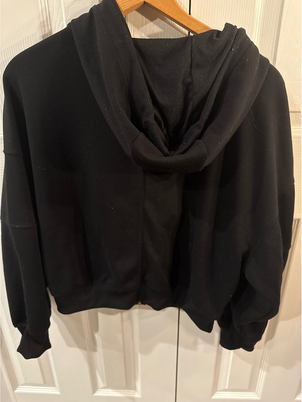 Scoop Black Zip-Up Hoodie Sweatshirt Medium